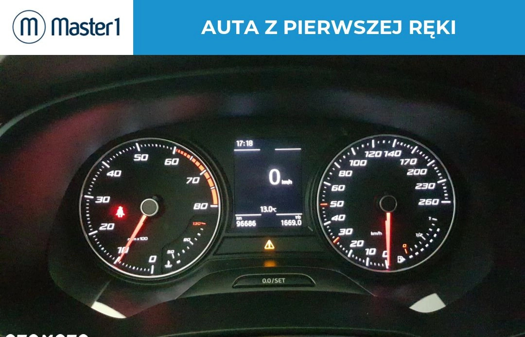 Seat Leon cena 57850 przebieg: 96678, rok produkcji 2019 z Jutrosin małe 191